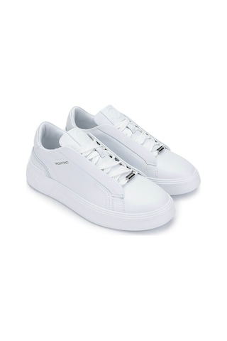Mario Valentino Unisex Hakiki Deri Beyaz Sneakers & Spor Ayakkabı 1040 95r2106 Ayk Y25 Bıanco Beyaz