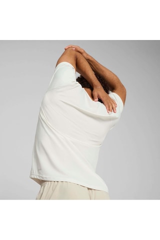 Puma Cloudspun Soft Breathable Erkek Beyaz Yuvarlak Yaka Tişört Beyaz