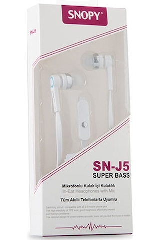 Snopy SN-J5 Mikrofonlu Kulak İçi Kulaklık