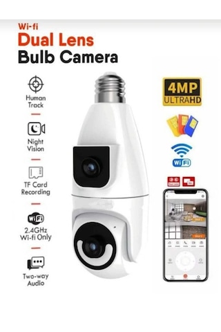 Casacop 4 MPCasacop Akıllı WiFi Güvenlik Kamerası – Çift Lens Hareket Takipli