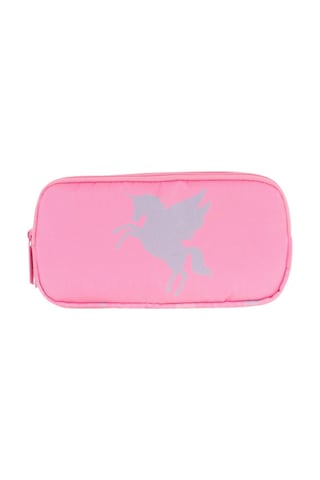 Kaukko Kids Üç Bölmeli Pembe, Unicorn, Kız Çocuk Okul Kalem Çantası - L8218 Açık Pembe