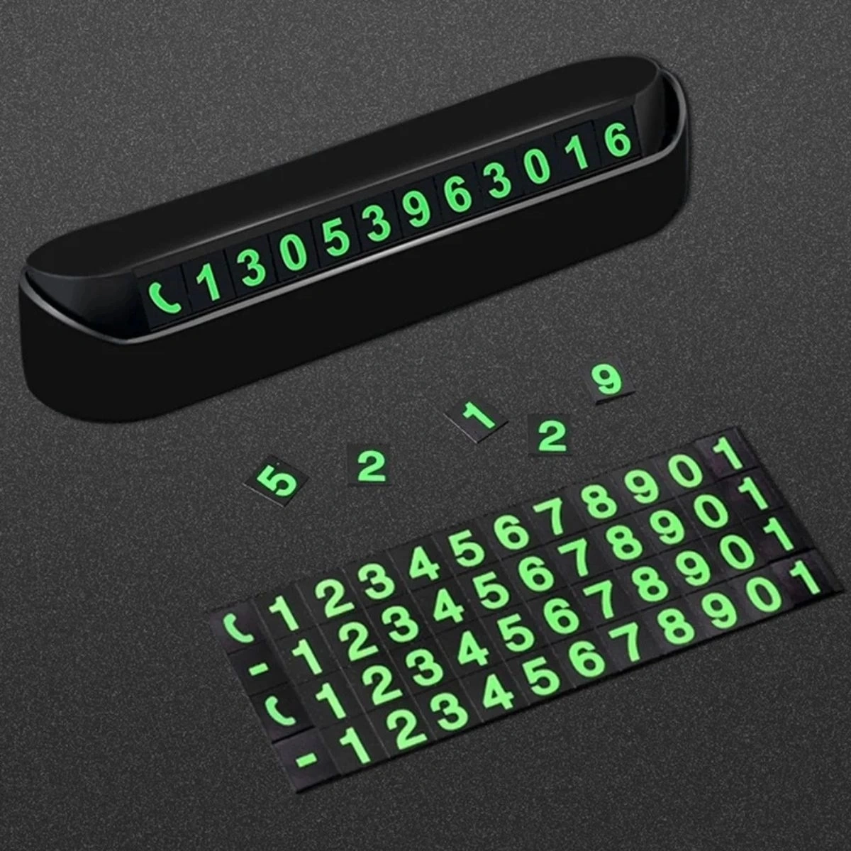 İpek Yıldızı Pratik Fosforlu Telefon Numarası Yamzak İçin Araç İçi Oto Numaratör Numaralık