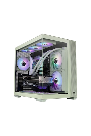 Thermaltake View 380 Matcha Green Tempered Glass Argb Usb 3.2 Atx Mid Tower Kasa