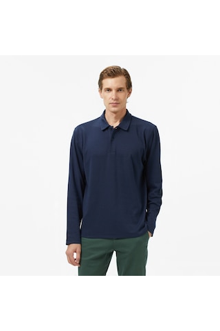 Nautica Erkek Lacivert Classic Fit Uzun Kollu Polo Yaka T-shirtdüzk57018t