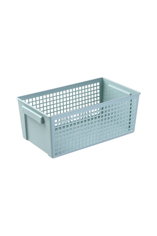 Sones Masaüstü Atıştırmalıklar Ve Çeşitli Eşyalar Depolama Sepeti Dikdörtgen Plastik Depolama Sepeti, Büyük Açık Yeşil