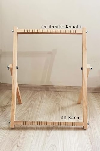 Halı Kilim Dokuma Tezgahı Seti Açık gri