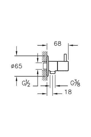 Vitra A45214 Origin Ara Musluk Krom