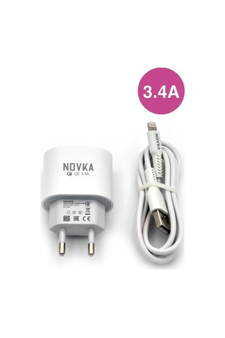 Novka NVK10 Lightning Uyumlu 3.4 A Şarj Cihazı