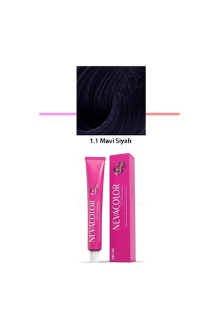 Premium 1.1 Mavi Siyah - Kalıcı Krem Saç Boyası 50 G Tüp
