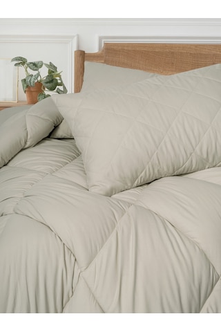 Cotton Box Softwash Çift Kişilik Yorgan Seti Taş 160x200 Lastikli Çarşaf Taş