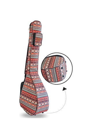 Profesyonel Gigbag Uzun Bağlama Saz Kılıfı Otantik