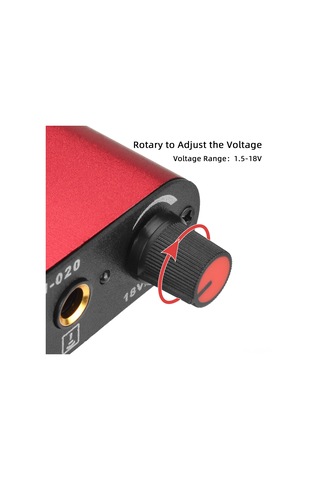 Yuntech01 Kompakt Mini Dövme Güç Kaynağı - 1.5-18v Ayarlanabilir Voltage Regülatörü, 1.5a Akım, 90-265v Giriş, Tüm Dövme Makineleriyle Uyumlu