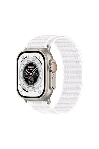 Apple Uyumlu Watch 44 45 46mm Utra 49mm Fabric Spor Yumuşak Kumaş Kordon Seri 2 3 4 5 6 Se 7 8 9 10