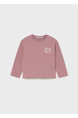 Mayoral Sırt Baskılı Kız Çocuk T-shirt 2079 Pembe