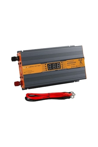 Powermaster 12 V Volt 2000 W Watt Modifiye Sinüs Led Ekranlı Power İnverter