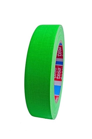 Yeşil Neon Bez Bant 19mmx25mt Tesa 4671 Sahne Kamera Bandı Gaffer