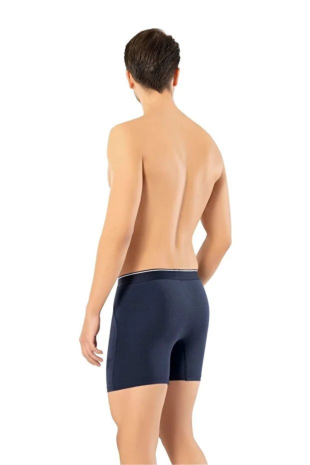 Erdem Erkek Lacivert Likralı Uzun Paça Boxer Kutulu- 1470l