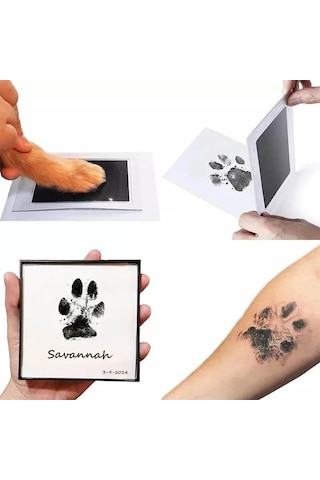 Yenidoğan Bebek Ayak Izleri El Izi Mürekkep Pedleri Kitleri Dıy Fotoğraf Çerçevesi Aksesuarları Yenidoğan Bebek Pet Kedi Köpek Paw Baskılar Hatıra