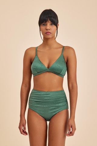 Bali Yeşil Yüksek Belli Toparlayıcı Bikini Alt Yeşil