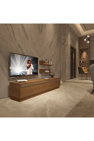 Decoraktiv Eko 4b Mdf Std Tv Ünitesi Tv Sehpası Ceviz