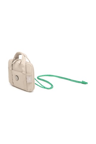 Smart Bags Mikro Poly Kumaş Askılı Mini Boy Kadın Cüzdanı 3346 Bej