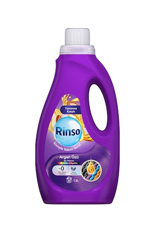 Rinso Sıvı Çamaşır Deterjanı Komple Bakım Serisi Argan Özü Renkliler Ve Siyahlar Için 1.5 L X1 Diğer