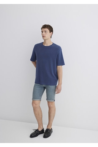 Mavi - Tim Street Gölgeli Indigo Mavisi Jean Şort 0428489645 Mavi