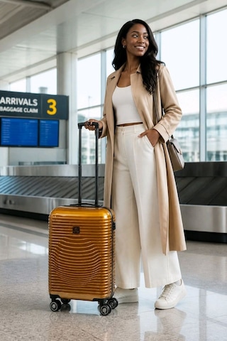 Albatros Monalisa Home Nippon Lüks Gold Renk Kabin Boy Valiz Mavi - Siyah