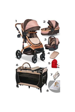 Baby Home 946 Travel Sistem Bebek Arabası + 560 Oyun Parkı Park Yatak