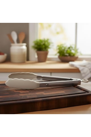 Deconox Mutfak Maşası Yemek Izgara Salata Barbekü Kızartma Maşası, Isıya Dayanıklı Paslanmaz Çelik S Sku: Smg8690010532107