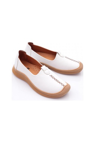 Dgn 25121 Kadin Comfort Ayakkabi Beyaz