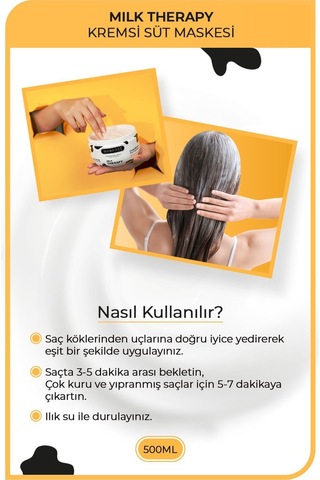 Milk Therapy Saç Maskesi 500 Ml - Besleyici, Koruyucu Etki