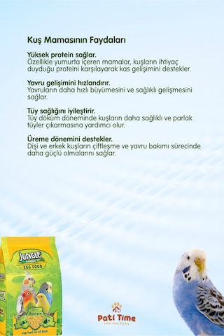 Kuş Maması Yumurtalı Zengin İçerik 100 Gr