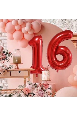 Brokoli Home 9 Numara Folyo Gold Balon, Folyo Altın Balon 100cm 4 Karışık Renkli