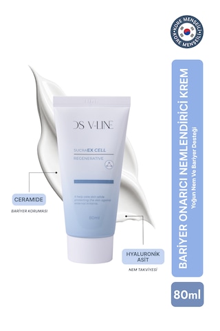 Sucraex Kore Bariyer Onarıcı Nemlendirici Krem Seramid + Hyaluronik Asit 80 Ml