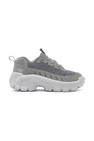 Caterpillar Erkek Gri Intruder Essential Bağcıklı Kalın Tabanlı Spor Ayakkabı, Hakiki Deri Sneaker 015m101412 Grey // Süet