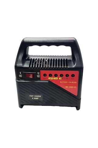 Electroon Hb 1206s 6v 12v Ayarlı 6amper Taşınabilir Akü Şarj Cihazı