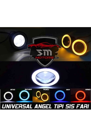 Angel Sis Farı Universal 76mm Mercekli (2 Adet) Mavi