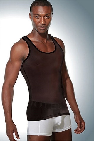 Doreanse Transparan Erkek Atlet 2310 Beyaz