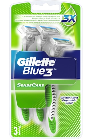Gillette Blue3 SenseCare Kullan At Tıraş Bıçağı 3'lü
