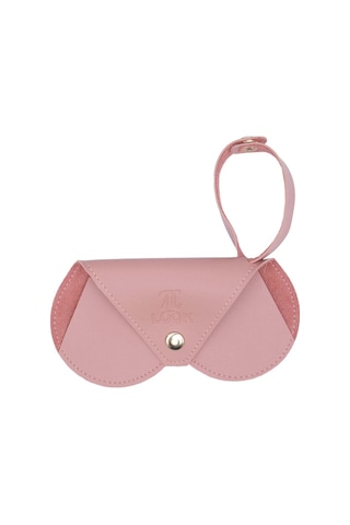 Pilook Modern Tasarım Pembe Gözlük Kılıfı
