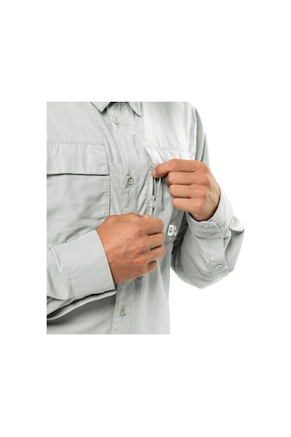 Jack Wolfskin Jack Wolfskın Erkek Barrıer L/s Shırt M Gömlek Cool Grey 1404101- 001