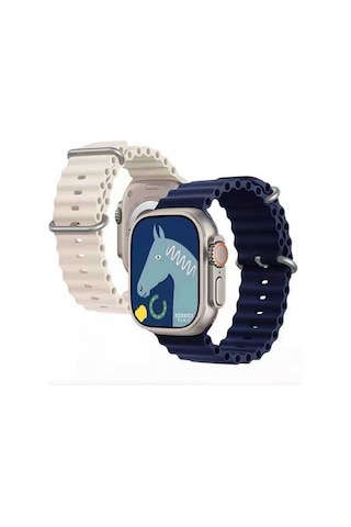 Watch Ultra 49mm Uyumlu Krd-75 Uyumlu Csk Kordon Lacivert