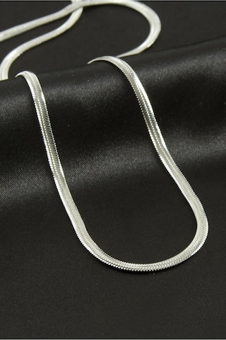 Nrzsnt İtalyan Zincir Çelik Kolye 55 Cm - Gümüş Rengi Diğer