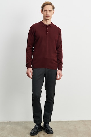 Altinyildiz Classics Erkek Bordo Tüylenme Yapmayan Anti Pilling Kumaş Standart Fit Polo Yaka Triko 4A4923100003BRDM Bordo