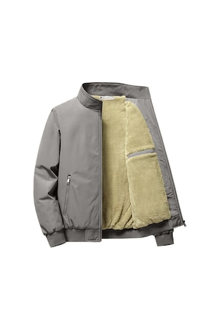 Ghassy Co Erkek Su İtici İçi Peluş Astarlı Ultra Isı Yalıtımlı Dik Yaka Mont Vizon