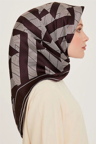 Armine Sura İpek Eşarp 9255d S - 90 X 90 / Kahve - 83 Kahve - 83