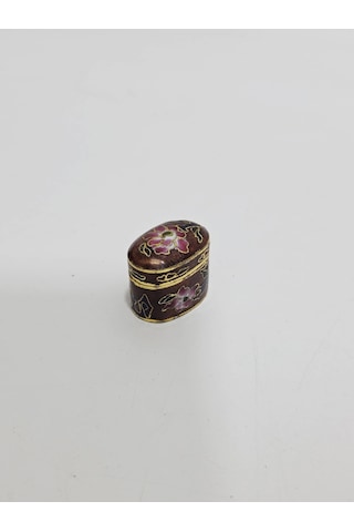Antika Cloisonne Minyatür Kutu 2,9x2cm 115