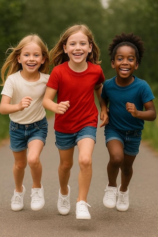 Çocuk Basic T-shirt Kız - Erkek Unisex %100 Pamuk 3'lü Süper Paket K-10