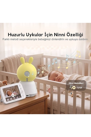 Neutron Ntl-bc-04wbm Bebek Kamerası, Ebeveyn Ekranlı Ve Ninni Özellikli Bebek Kamerası